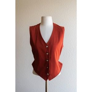 VTG 1970's The Red Eye Red Sleeveless Vest
